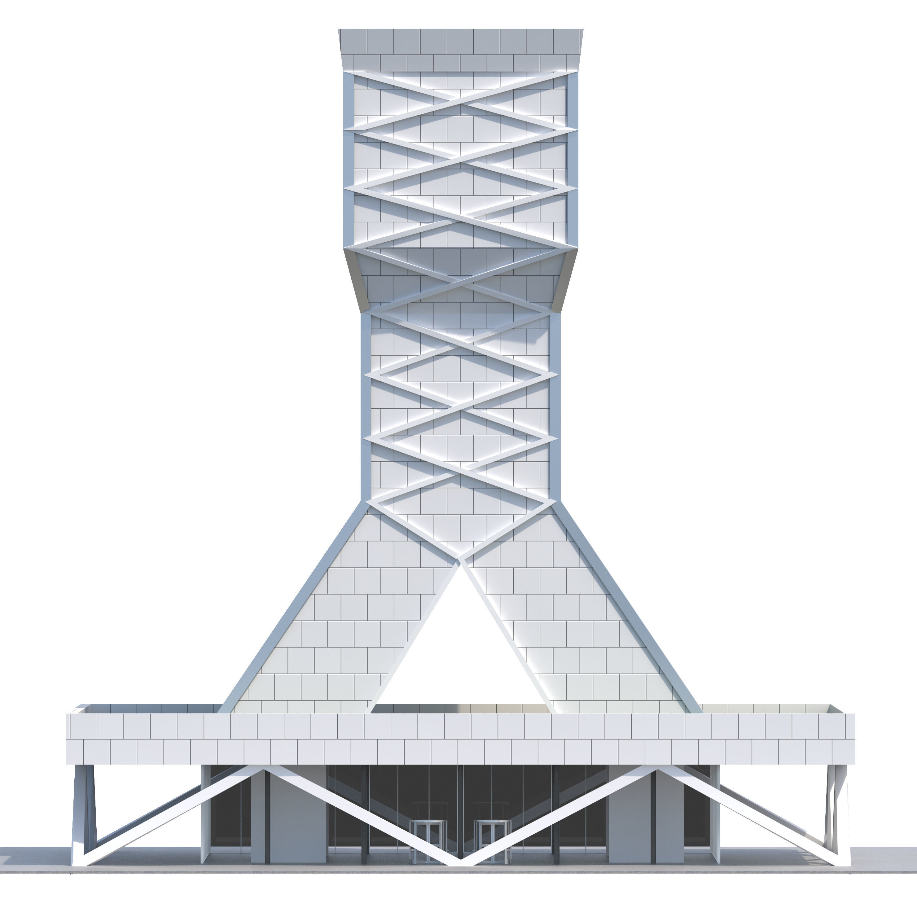 Commercial Building-018 Office Tower 3D model_5