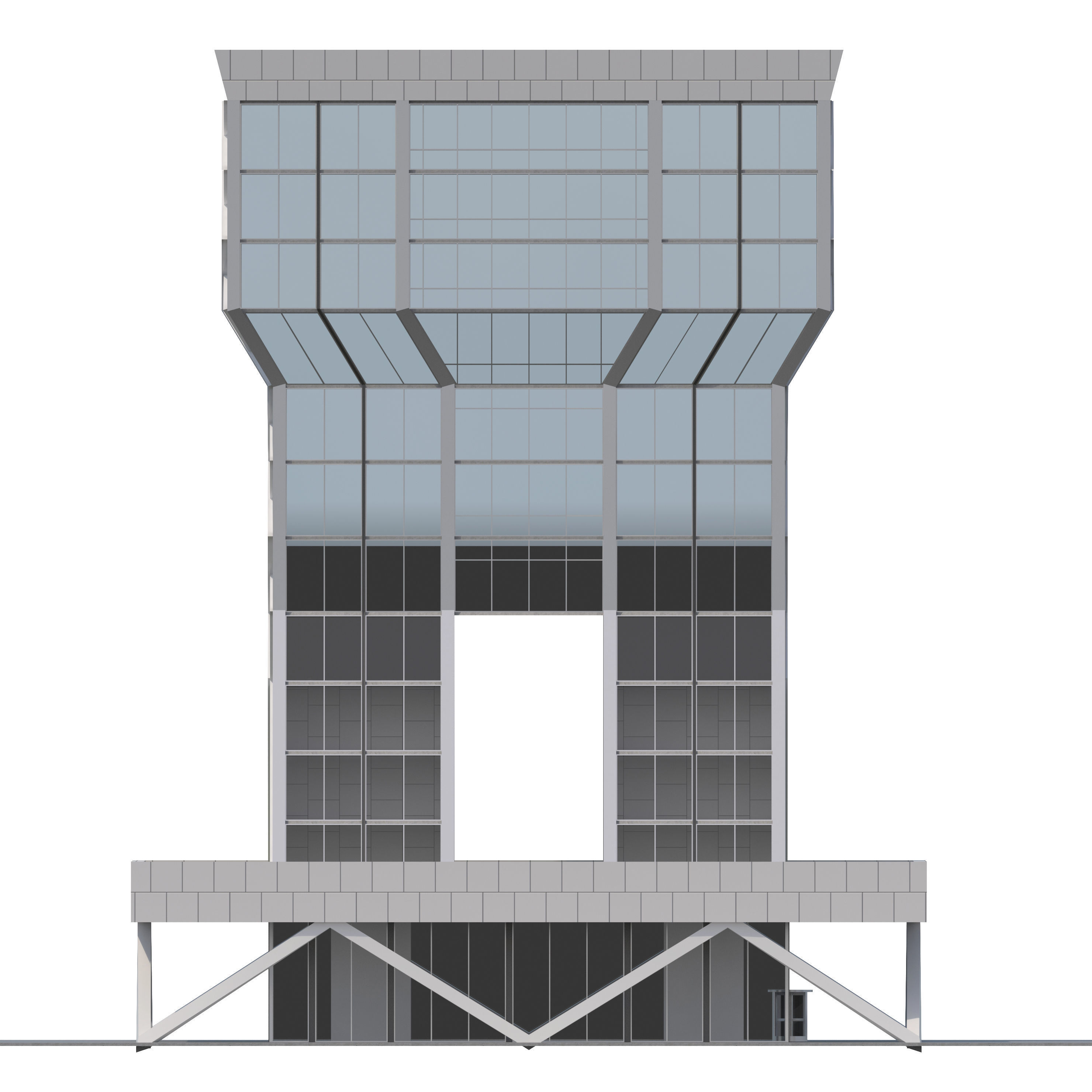 Commercial Building-018 Office Tower 3D model_10