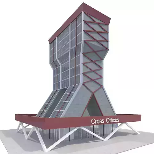 Commercial Building-019 Office Tower 3D model