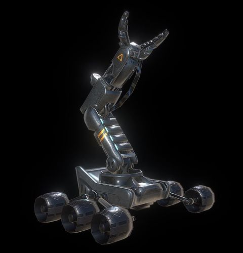 Robotic Arm  Low-poly 3D model