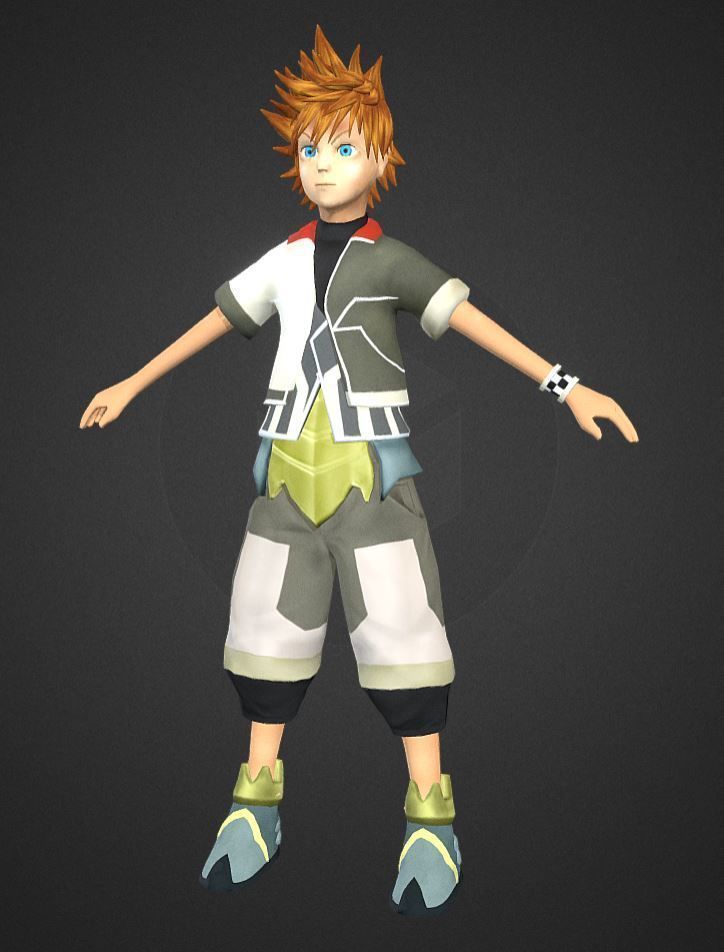 Pokemon go Boy  Low-poly 3D model_1