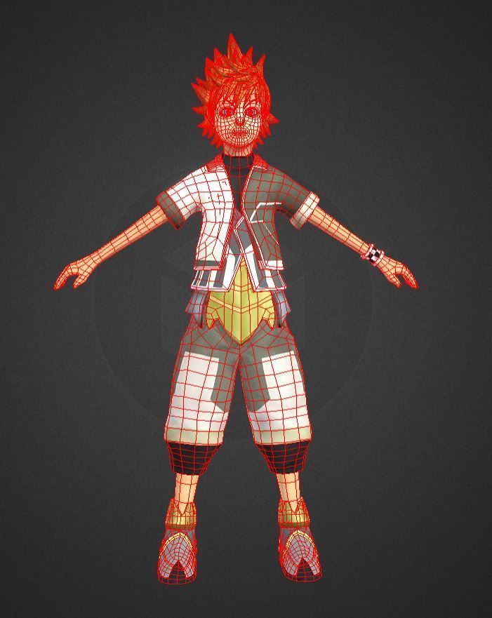 Pokemon go Boy  Low-poly 3D model_3