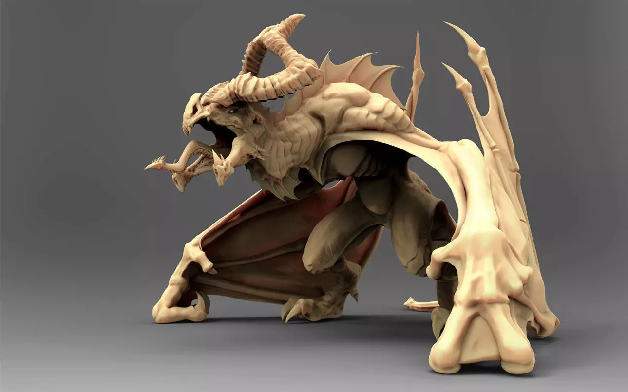 Horned wyvern 3D model