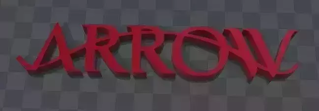 arrow logo 3D print model