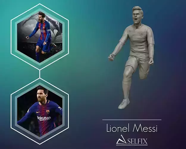 Leo Messi 3d sculpture 3D print model