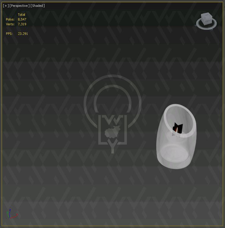 Glass candle holders Low-poly 3D model_20