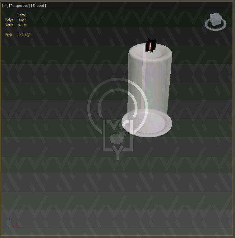 Glass candle holders Low-poly 3D model_17