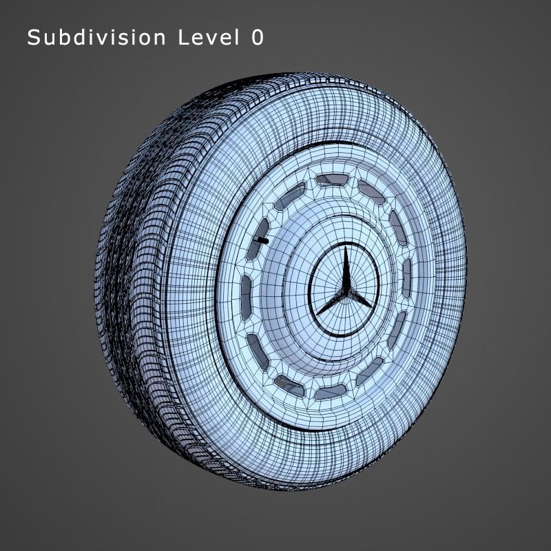 Mercedes-Benz Classic Wheel 3D model_3