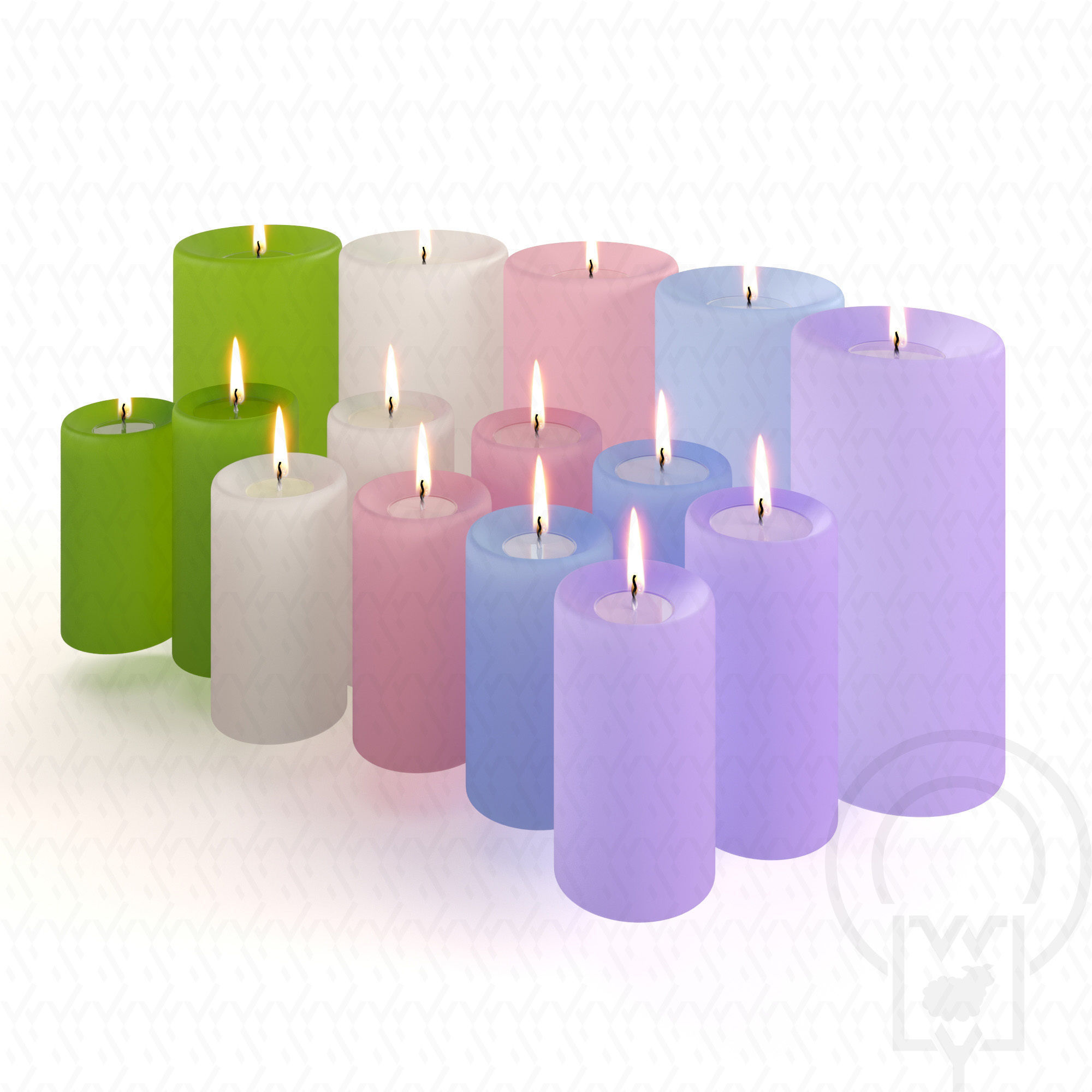 Crosby Lantern Glass lantern case candles Low-poly 3D model_6