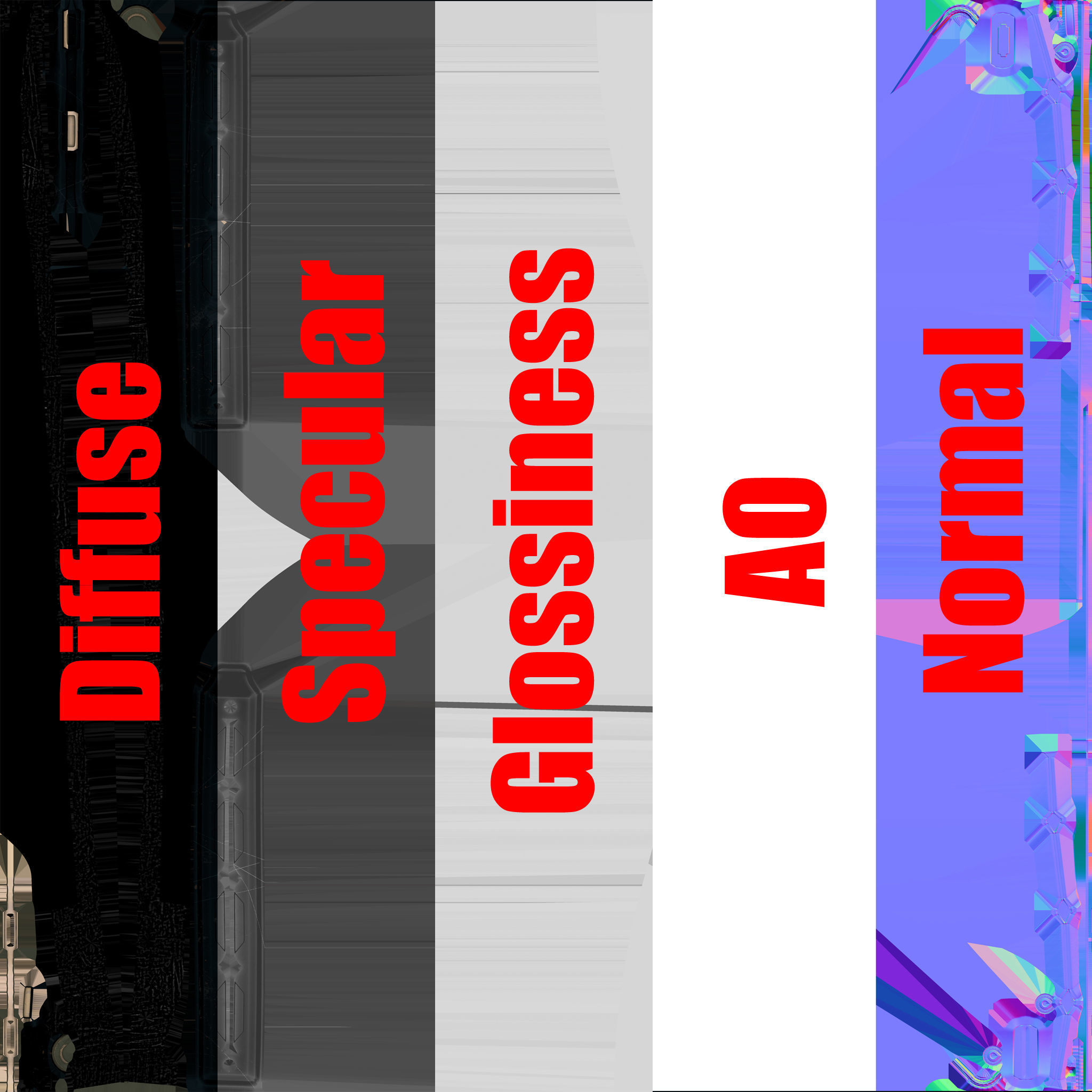 Sci-Fi katana sword PBR Low-poly 3D model_15