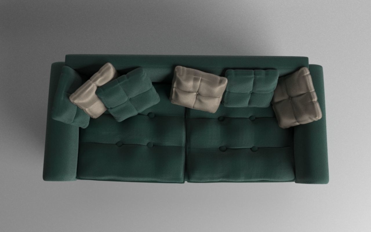 Sofa with pillows Free 3D model_3