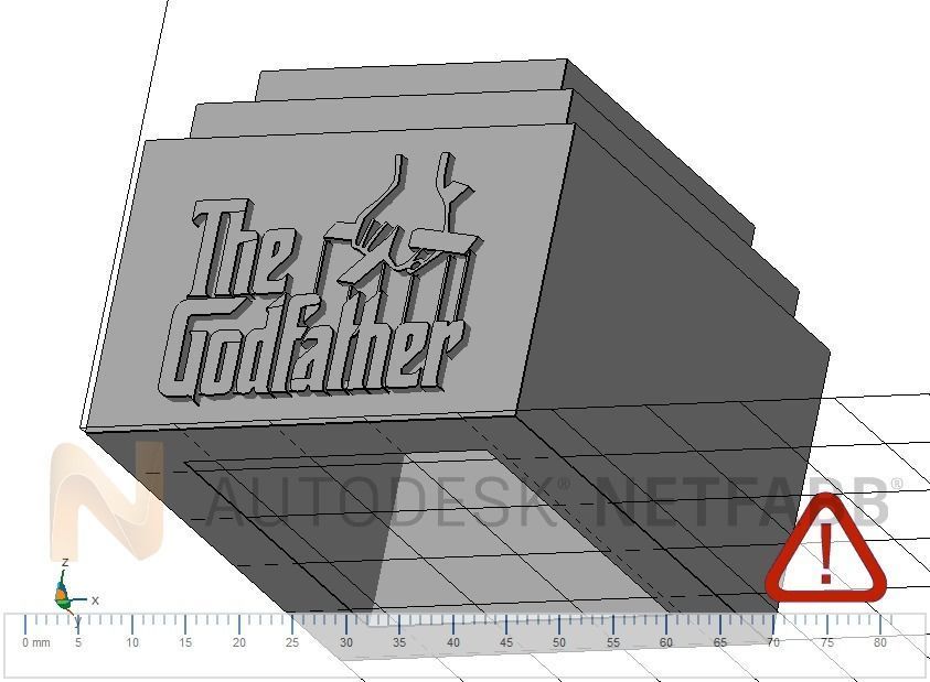 The Godfather stand 3D print model_1