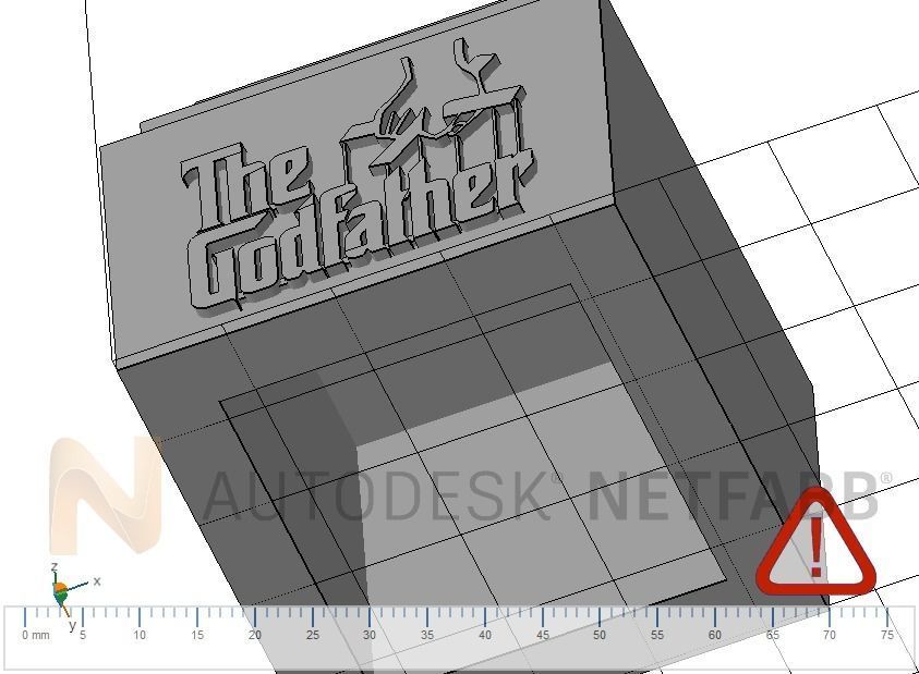 The Godfather stand 3D print model_4