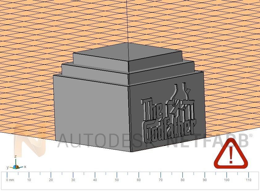 The Godfather stand 3D print model_2