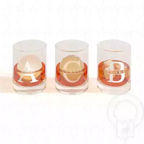 Monogram Whisky tumbler glass V1 standard