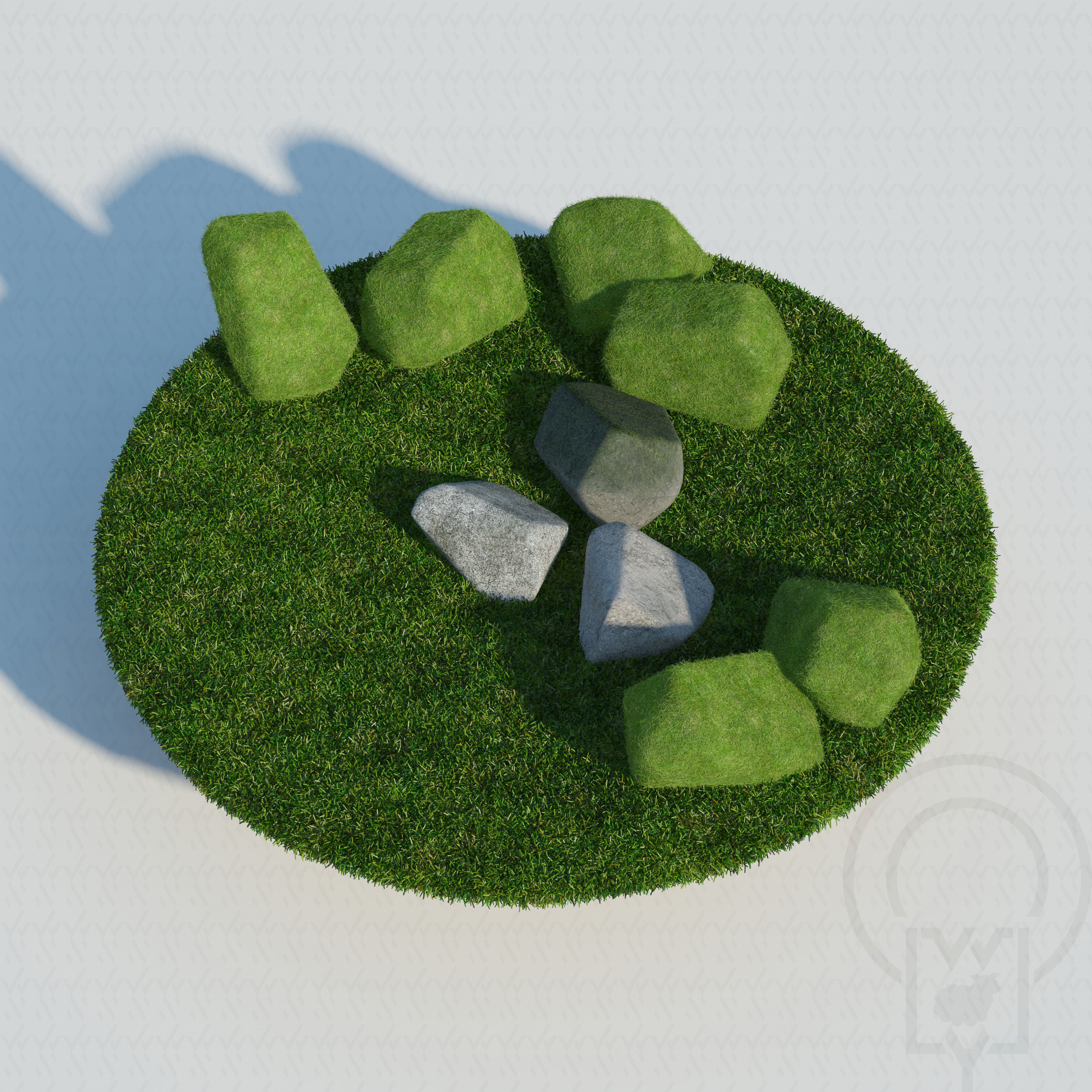 Glass tabletop gazebo Octagon Terrarium 3D model_14