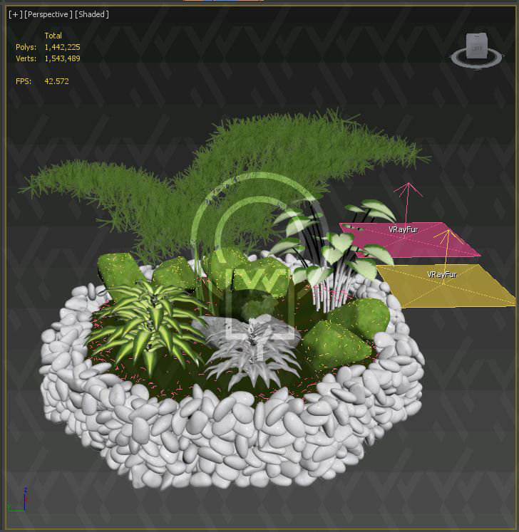 Glass tabletop gazebo Octagon Terrarium 3D model_28