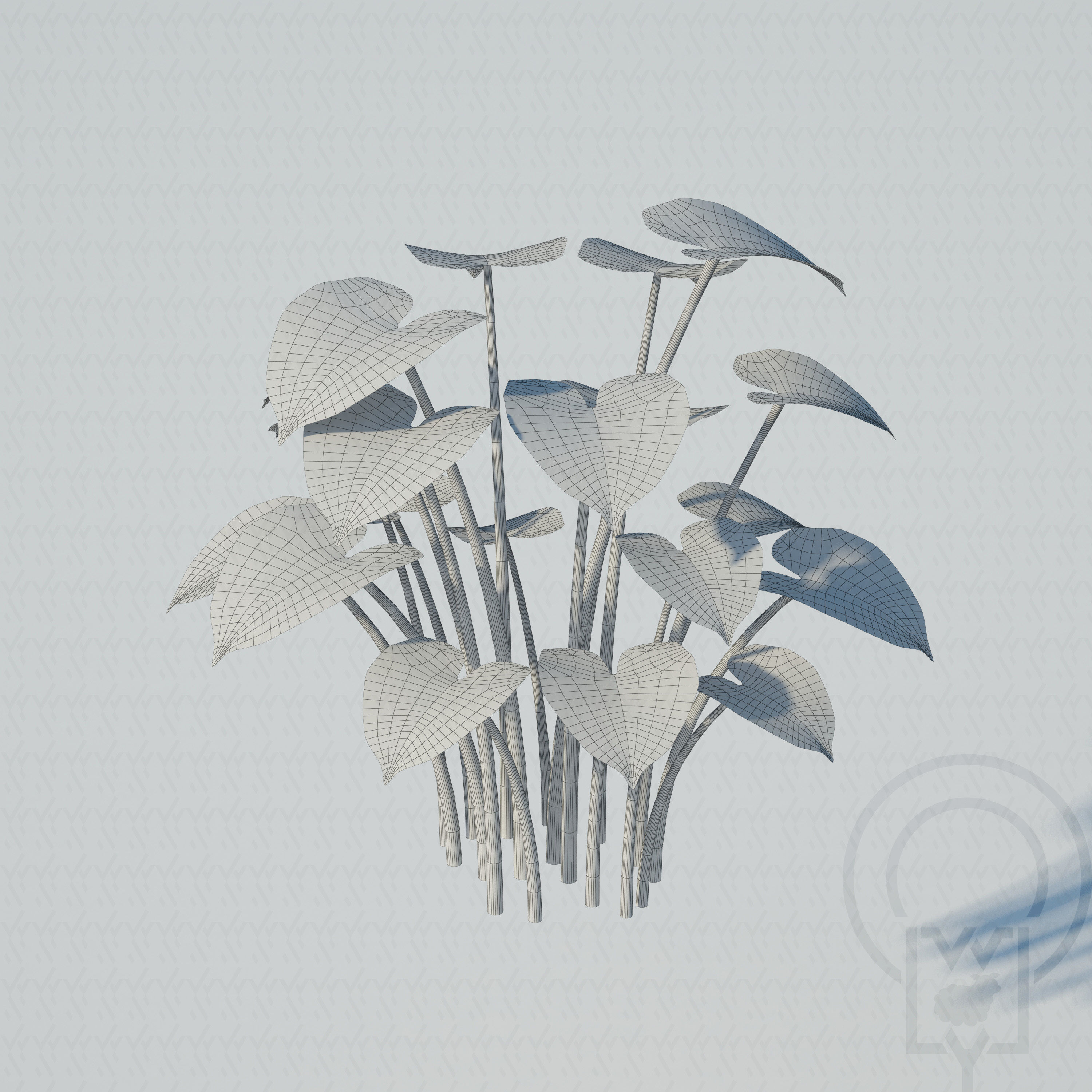 Glass tabletop gazebo Octagon Terrarium 3D model_11