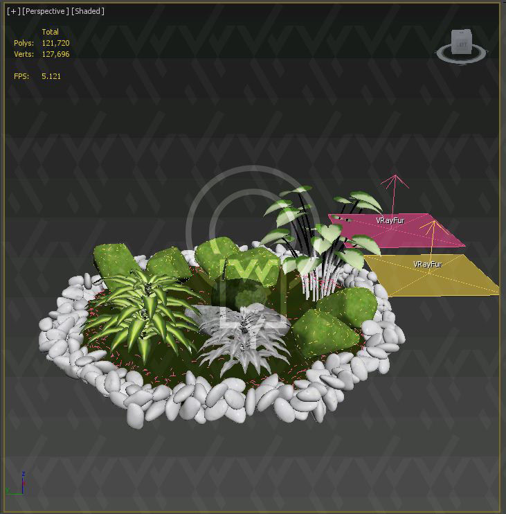 Glass tabletop gazebo Octagon Terrarium 3D model_26