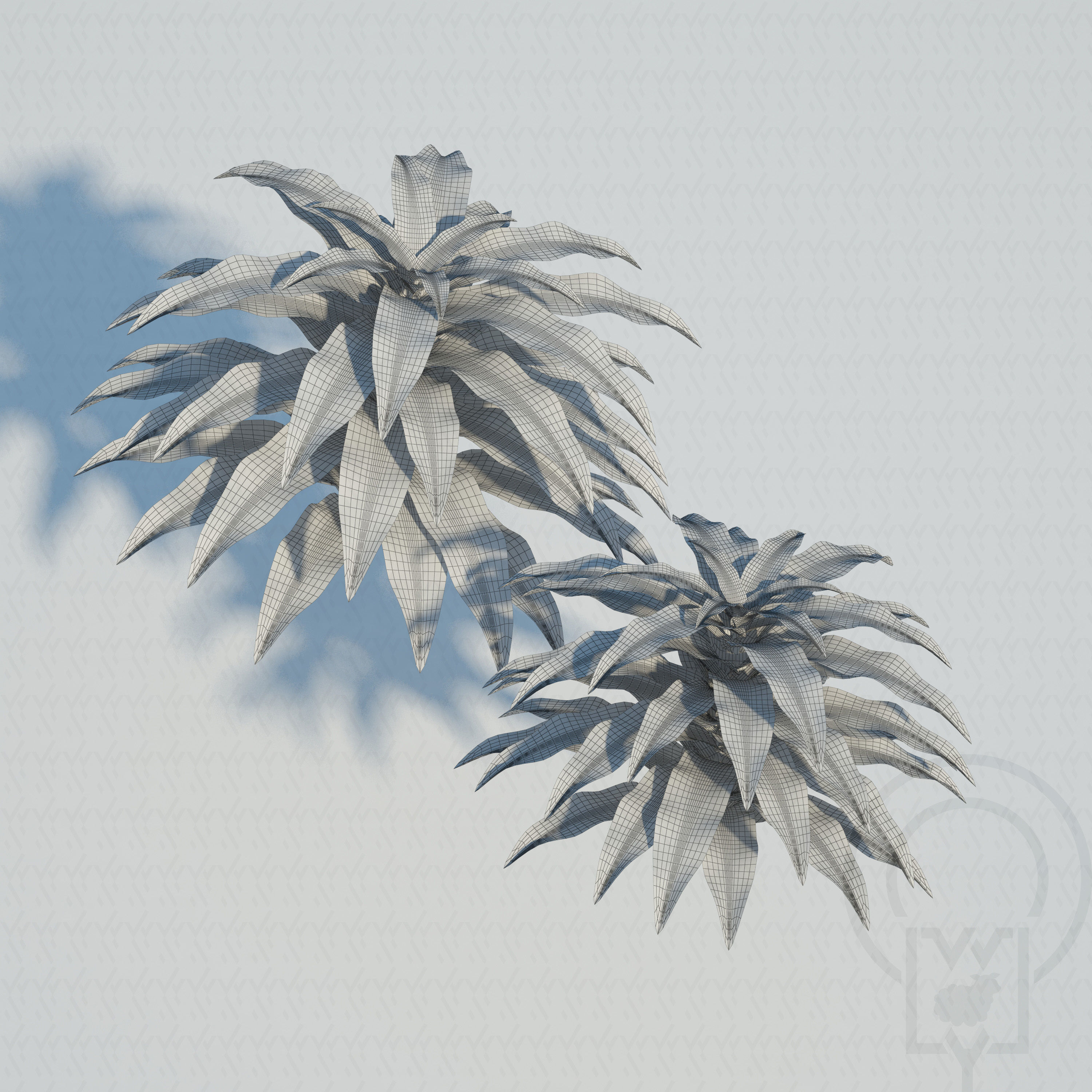 Glass tabletop gazebo Octagon Terrarium 3D model_9