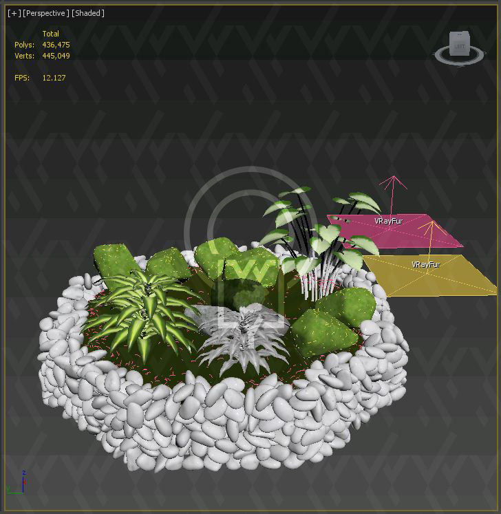 Glass tabletop gazebo Octagon Terrarium 3D model_27