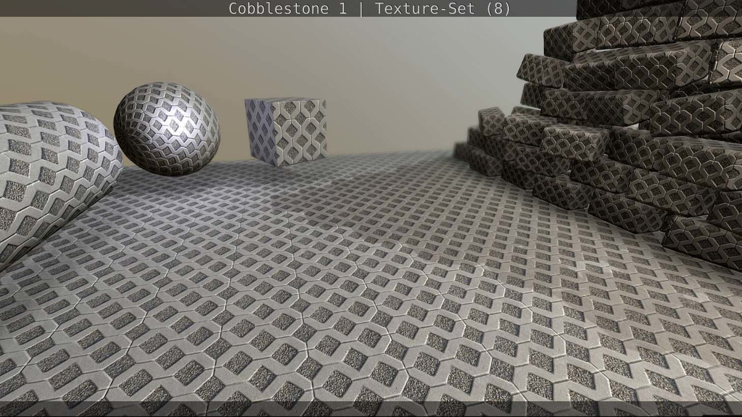 Cobblestone 1 Texture Set - 8 Texture_129