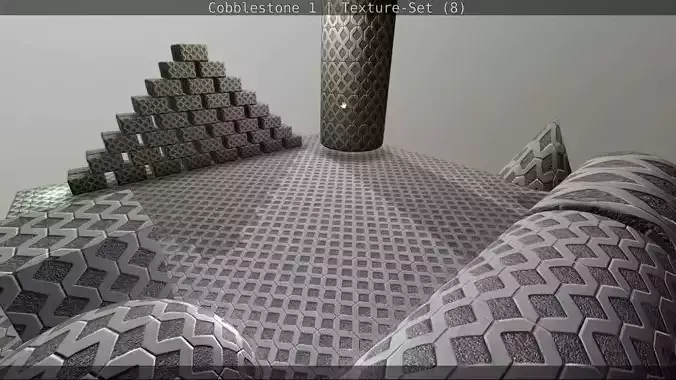 Cobblestone 1  Texture Set - 8 Texture