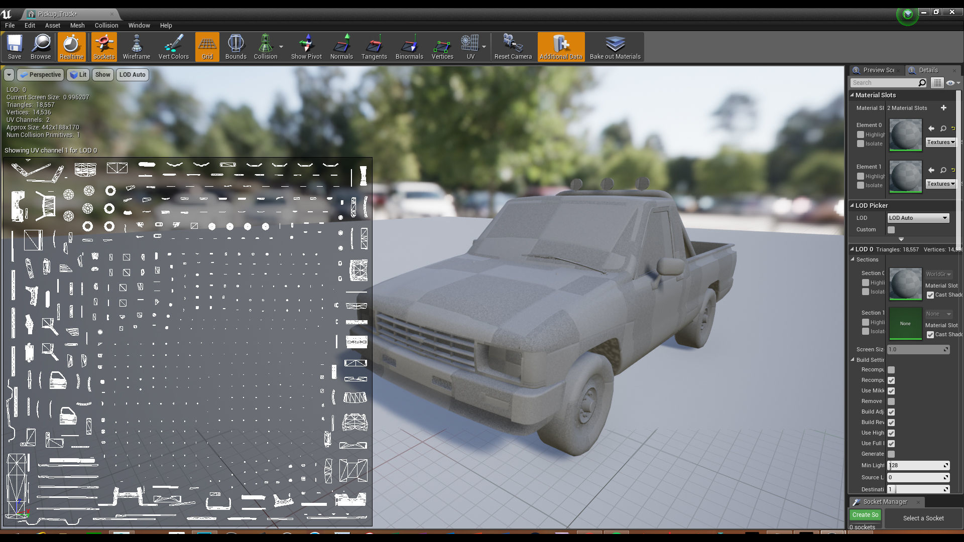 Pickup Vehicle Pack Low-poly 3D model_17