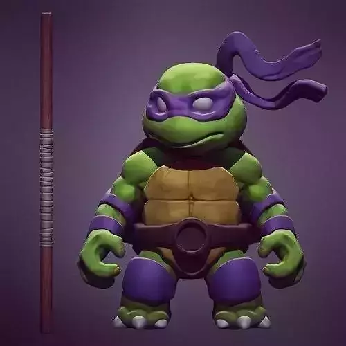 Chibi mutant ninja turtles - DON 3D print model
