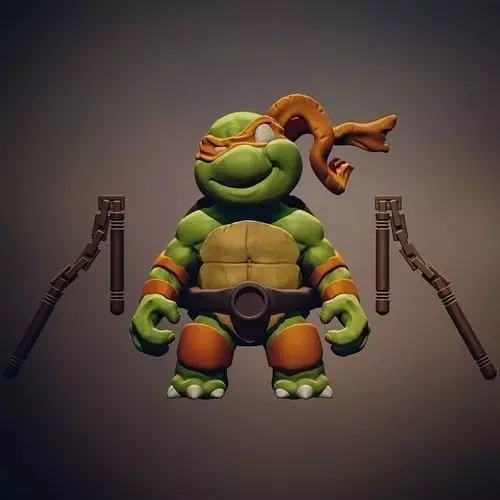 Chibi mutant ninja turtles - Mickey 3D print model_0