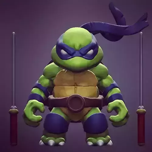 Chibi mutant ninja turtles - Leo Sample Free 3D print model