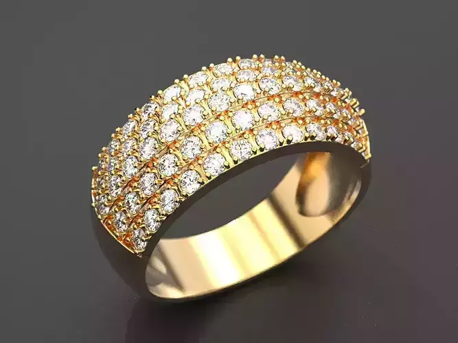 Ring of 5 rows 3D print model