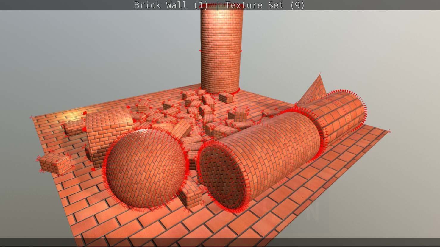 Brick Wall 1 - Texture Set 9 Texture_249