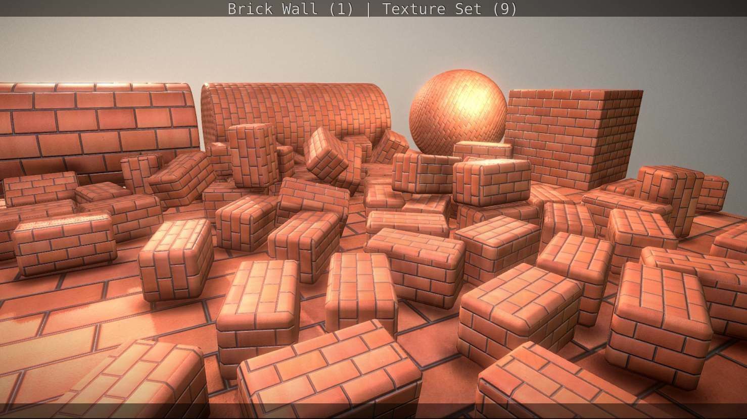 Brick Wall 1 - Texture Set 9 Texture_130