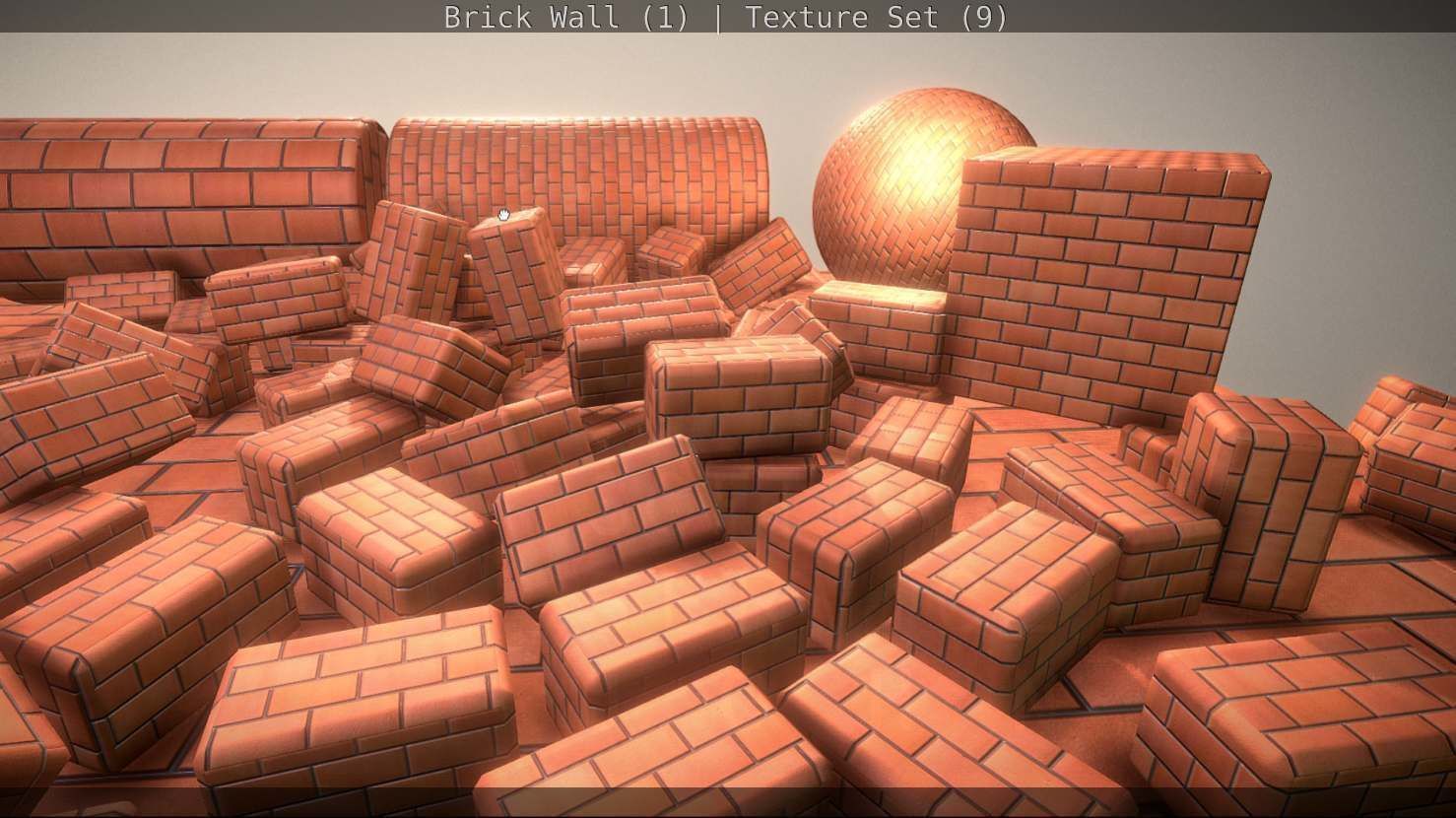 Brick Wall 1 - Texture Set 9 Texture_110