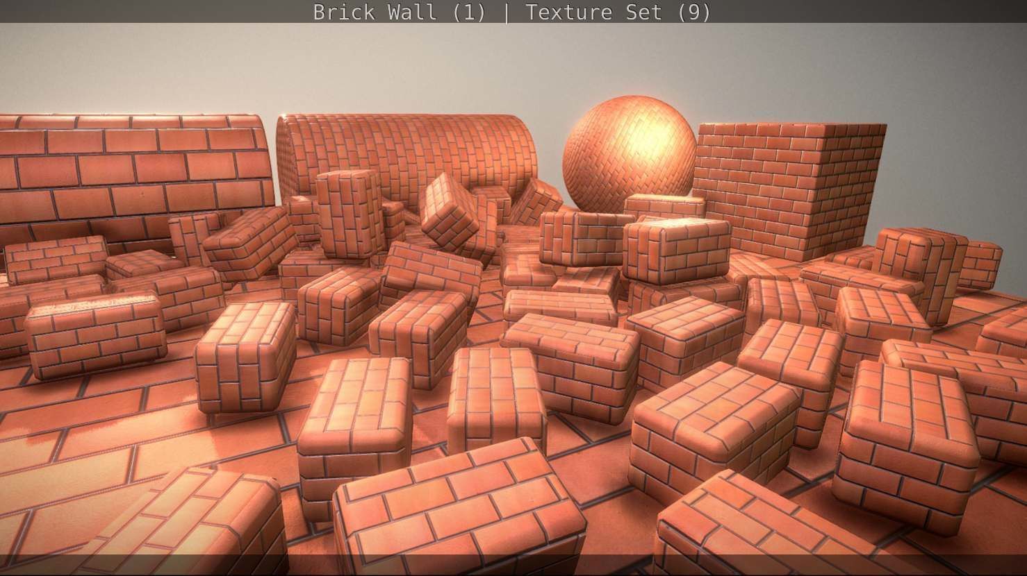 Brick Wall 1 - Texture Set 9 Texture_129