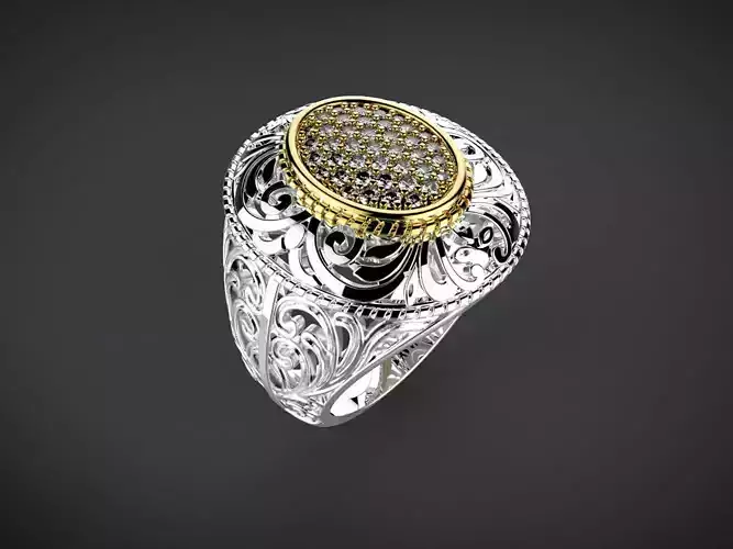 Women ring with ornament
