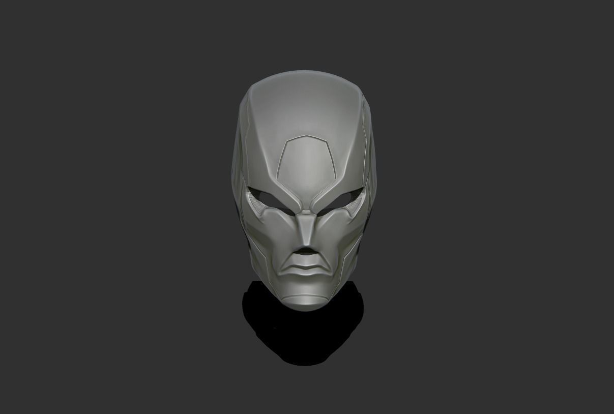 Red Hood Helmet OnMyWay mask 3D print model_3