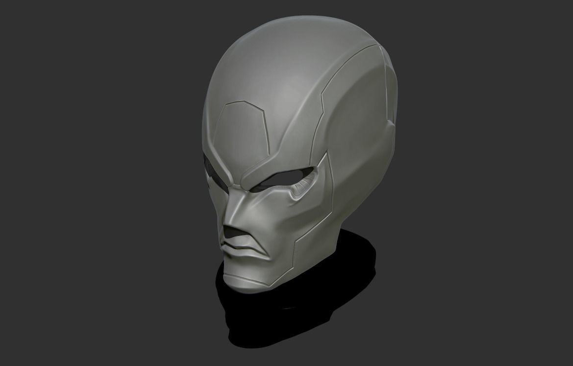 Red Hood Helmet OnMyWay mask 3D print model_2