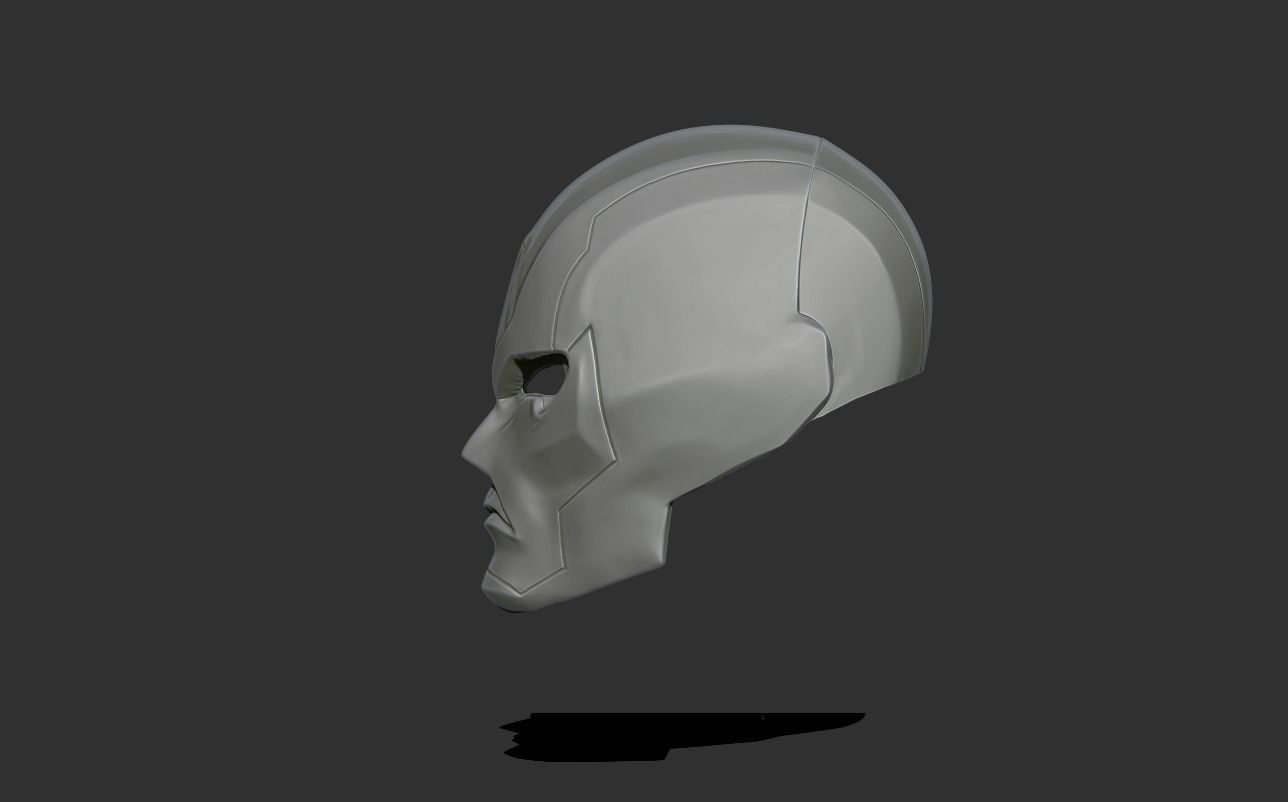 Red Hood Helmet OnMyWay mask 3D print model_5