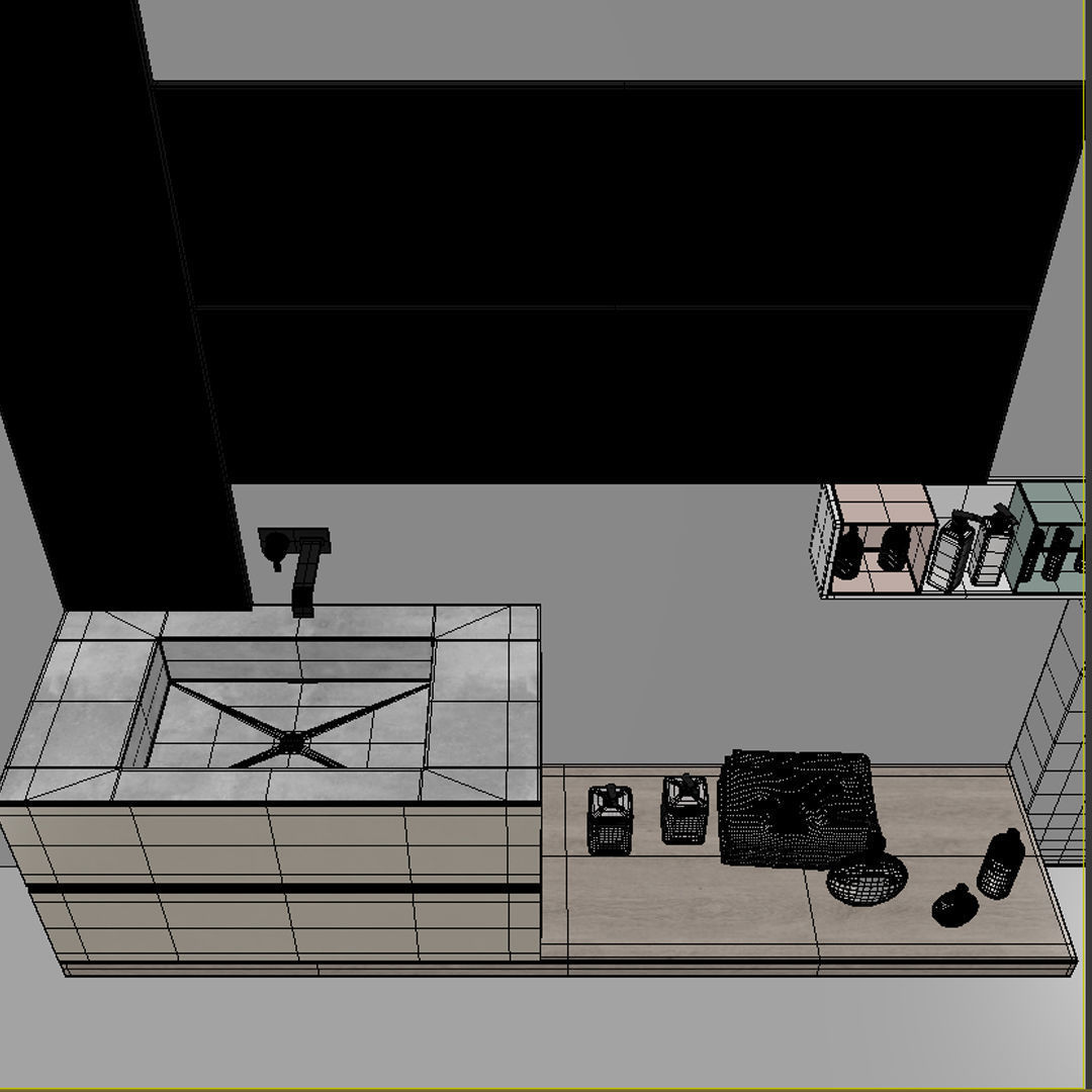 Bathroom furniture set Arcom Pollock Yapo 3D model_4