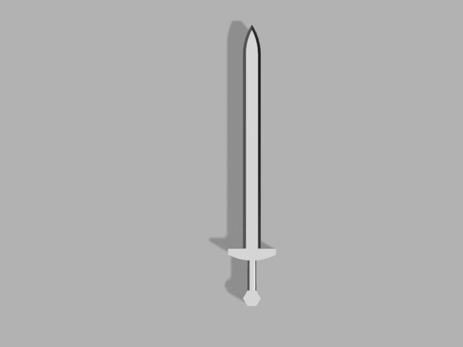 Generic Toy Sword for Costumes and Cosplay 3D print model