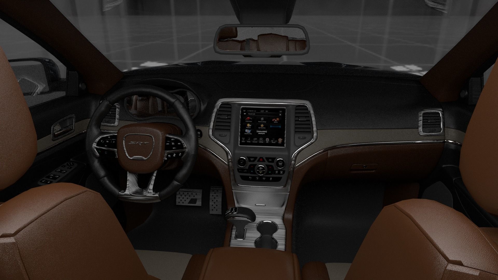 jeep grand cherokee Low-poly 3D model_5