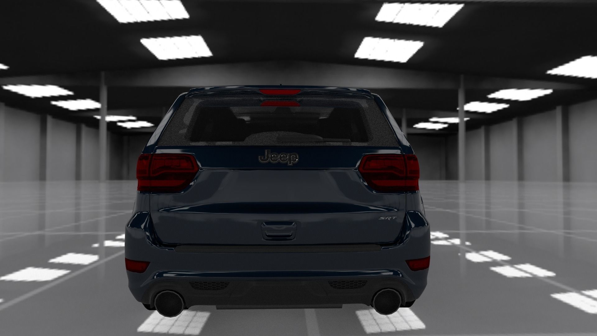 jeep grand cherokee Low-poly 3D model_4