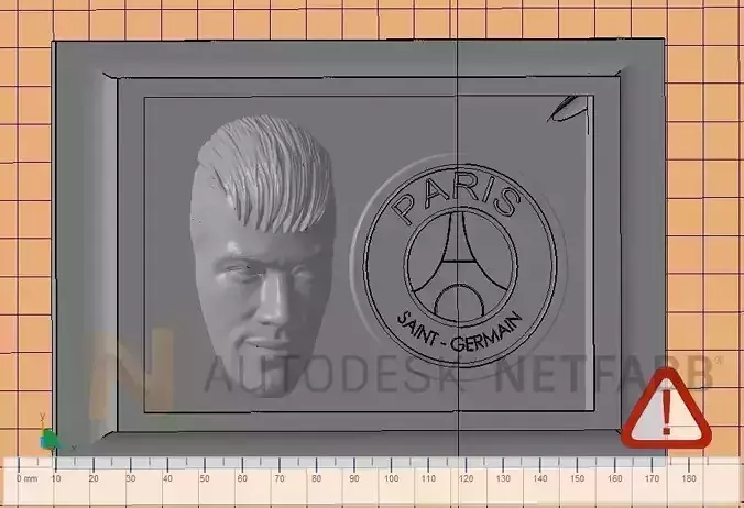 Neymar Jr - Paris Saint Germain - 3D print ready frame 3D print 