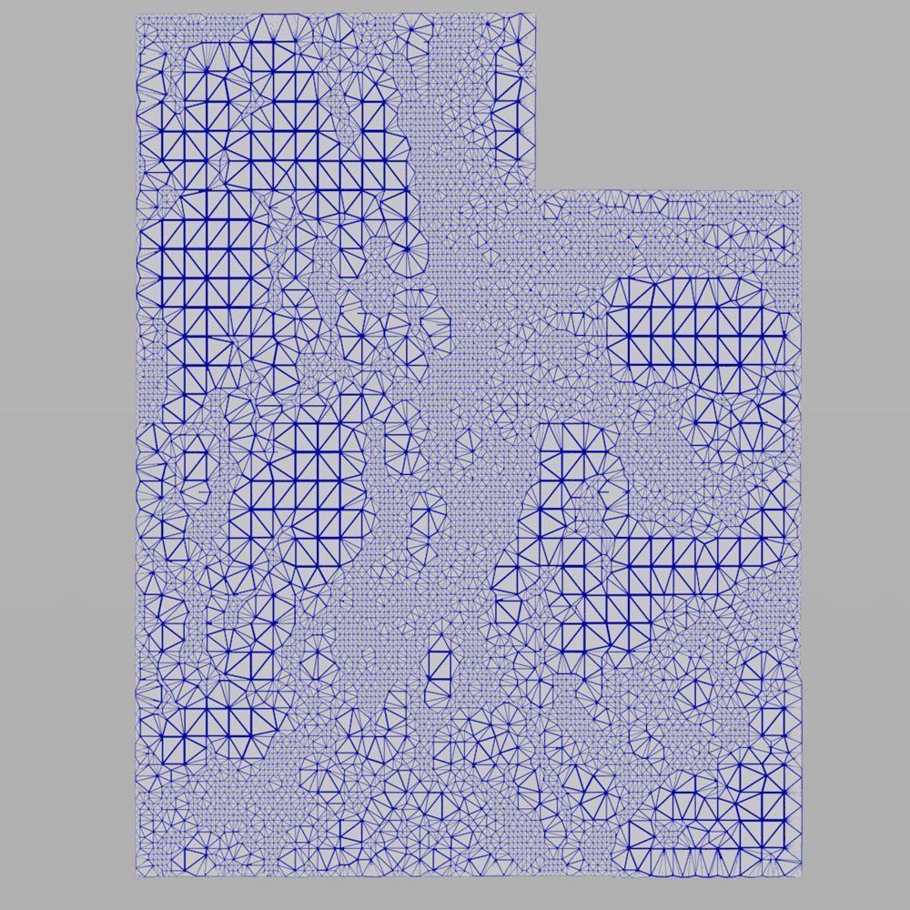 Utah State in 3ds and obj formats 3D model_5