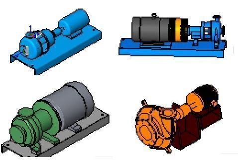 Generic Horizontal Pump pack 2 3D model