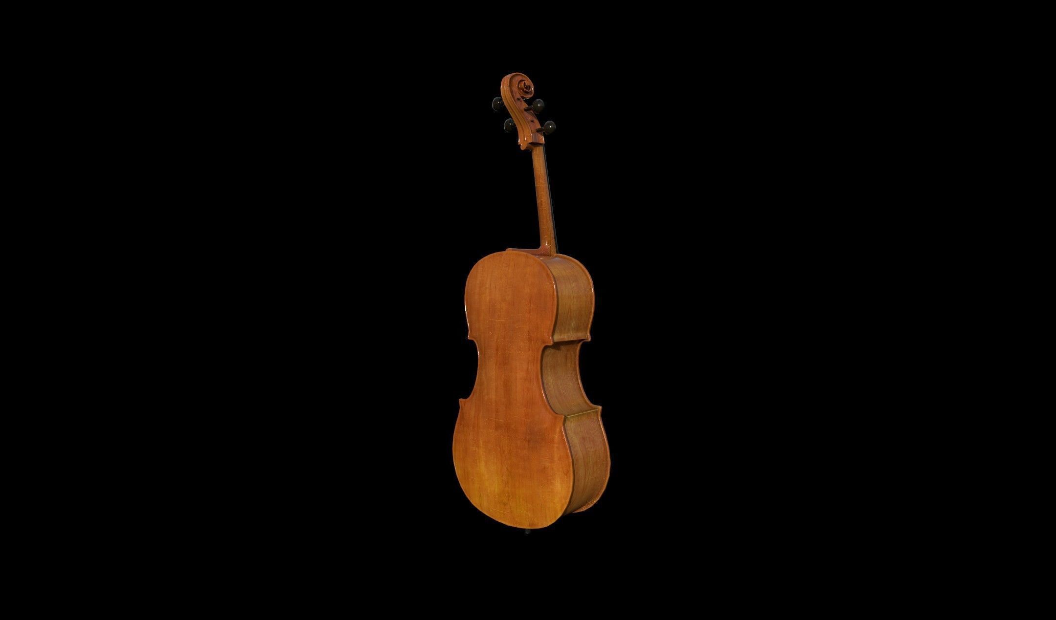 Cello Violin - PBR - Textured Low-poly 3D model_3