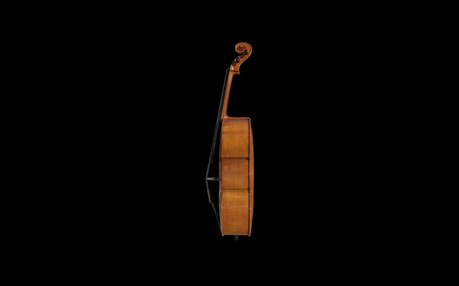 Cello Violin - PBR - Textured Low-poly 3D model_6