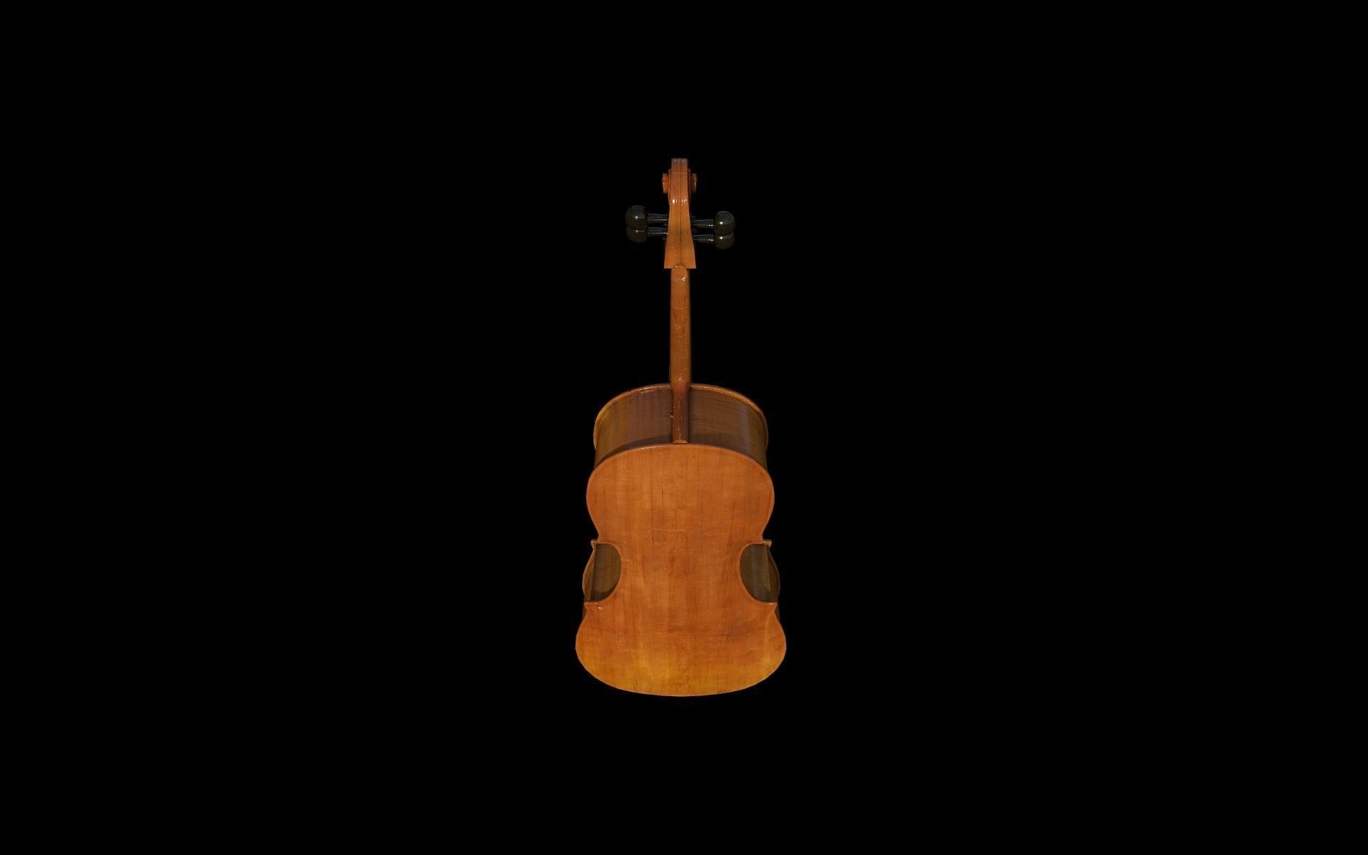 Cello Violin - PBR - Textured Low-poly 3D model_10